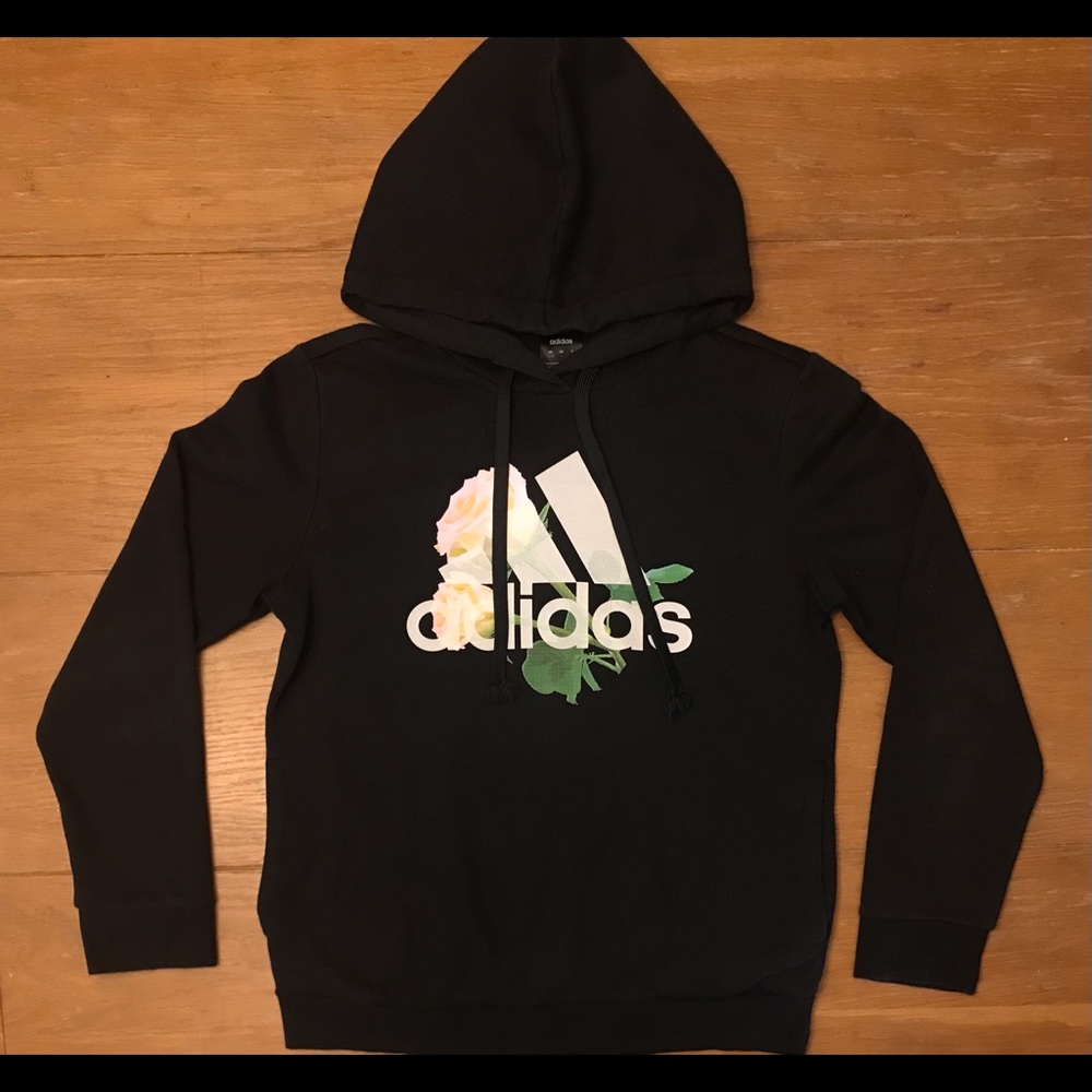 Adidas floral print/black Hoodie